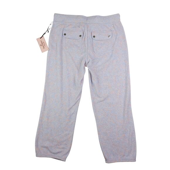 Juicy Couture Women Small Terry Cropped Pants Crown Logo Y2K Paris Hilton Retro - Picture 2 of 11
